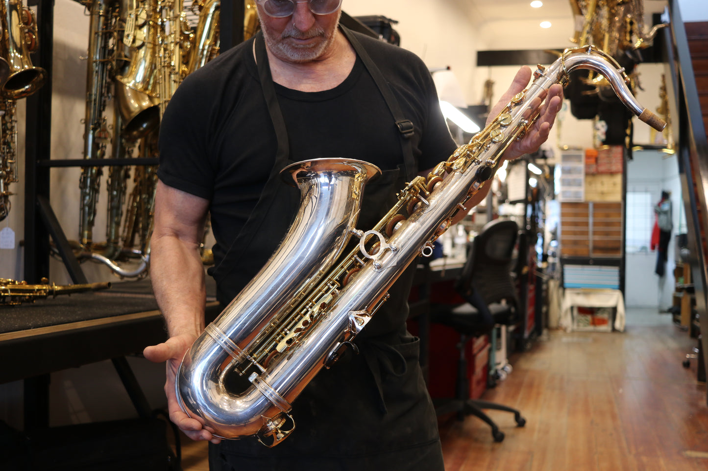 Jupiter JTS-889 Silver & Gold Tenor Saxophone (2nd hand)