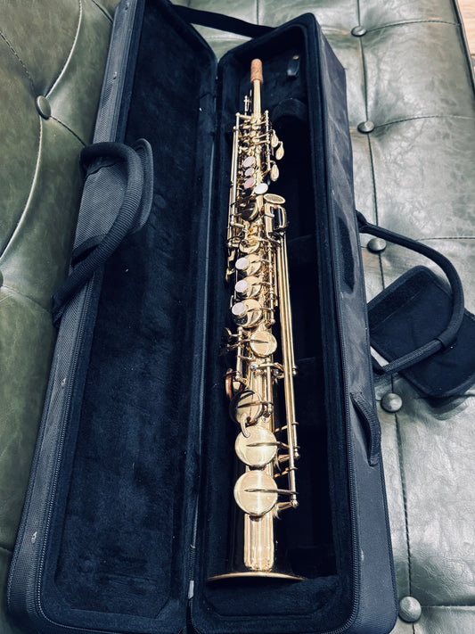 🎷 Pre-Owned Yanagisawa Soprano Saxophone (Vito Stencil) – As-Is Condition