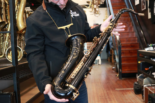 Selmer Super Action 80 Series II Tenor Saxophone – Black Lacquer (Second-Hand, Freshly Serviced) N.789725