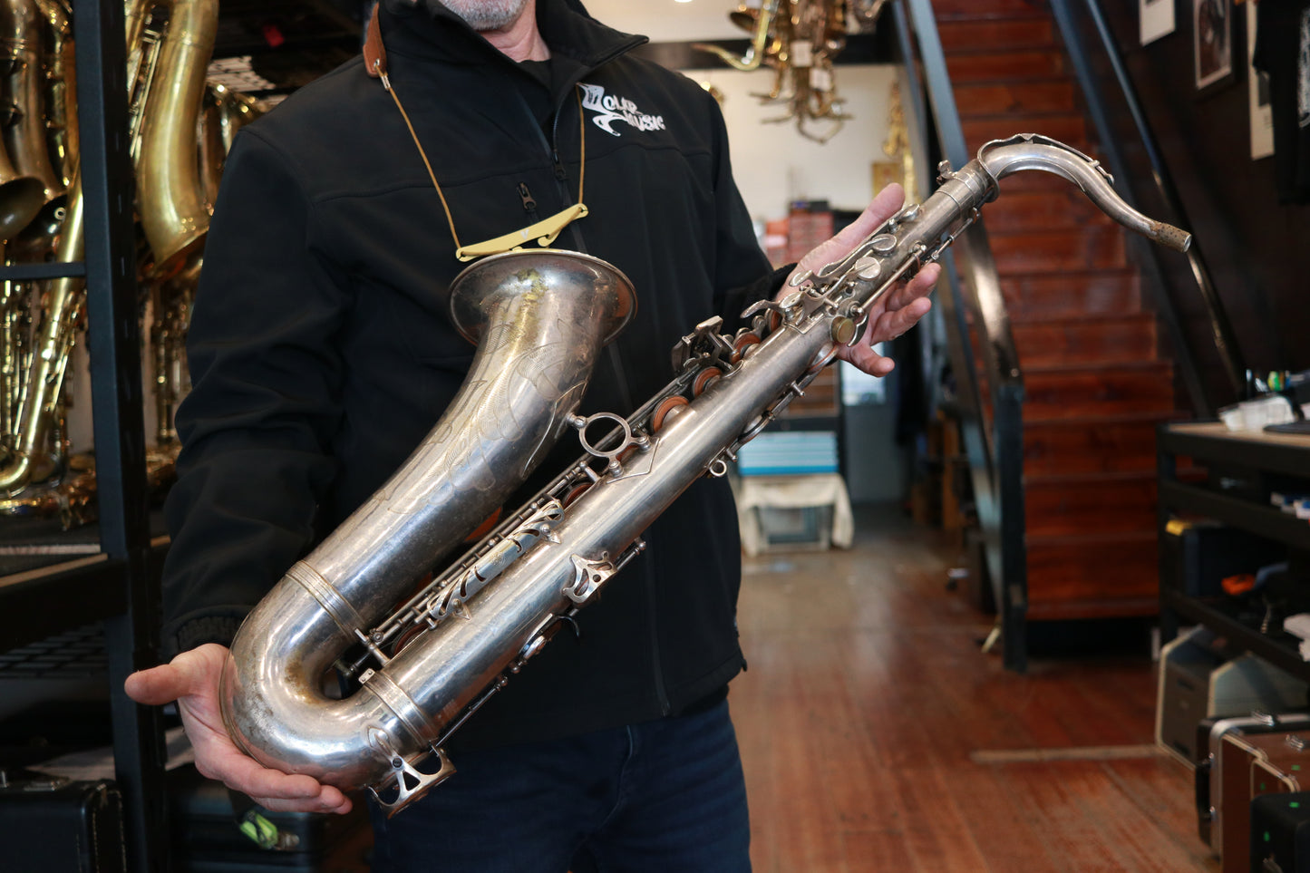 Selmer Mark VII Tenor Saxophone Silver plate 2nd Hand S/N:245525