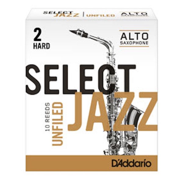 D'Addario Select Jazz Alto Saxophone Reed (Unfiled)